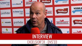 Screenshot van video Michel Steggink: "We moesten de linies dicht op elkaar houden" | Excelsior'31 - DVS'33