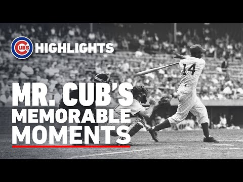 Ernie Banks Most Memorable Moments | 500th Home Run, Hall of Fame Speech & More video clip