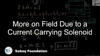 More on Field Due to a Current Carrying Solenoid