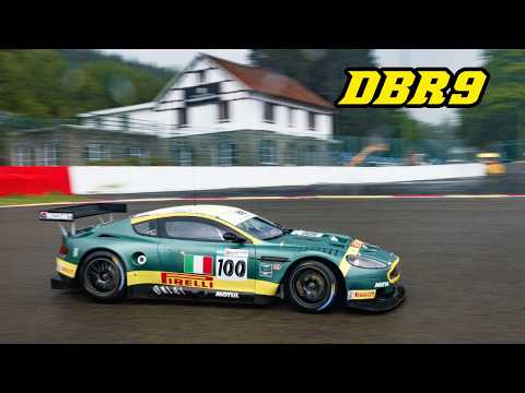 Aston Martin DBR9 | Racing at Spa in the wet | 2024