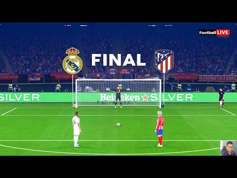 Real Madrid vs Atletico Madrid - Final - Penalty Shootout 2025 UEFA Champions League | eFootball PES