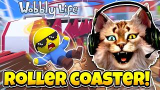 BOTAK LETOY JATUH DARI ROLLER COASTER !! 😹 - Wobbly Life Indonesia