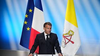 YouTube video thumbnail: Macron Urges Europe to Resist the ‘Return of Nationalisms’