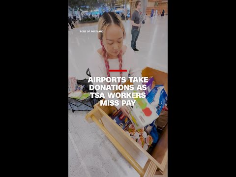 Airports take donations as TSA workers miss pay