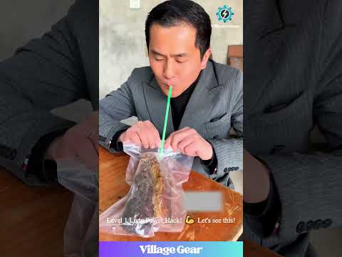 That Second Guy's Vacuum Seal Method is a Whole MOOD! 😂 My Lungs Hurt Just Watching! #funny #hack