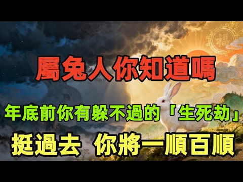 屬兔人你知道嗎？年底前你有躲不過的「生死劫」，挺過去，你將一順百順！生肖兔必看！