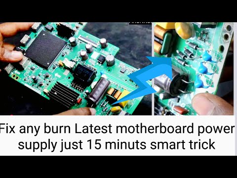 Burn Power Supply repair Latest android motheboard 15 minuts