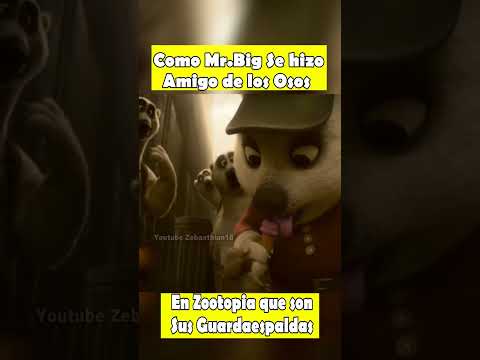 como mr big se hizo amigo de los osos polares en Zootopia que son sus Guardaespaldas #shorts #disney