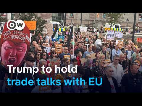 Trump in Scotland while protesters take to the streets and decry his visit | DW News