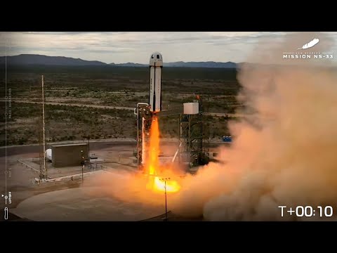 Blastoff! Blue Origin launches NS-33 crew to suborbital space, nails landings