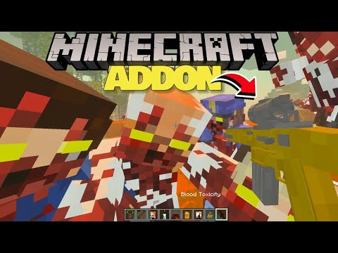 MELHOR ADDON/MOD DE APOCALIPSE ZUMBI PARA MINECRAFT PE 1.21! (MINECRAFT BEDROCK)