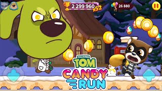 Talking Tom Candy Run New Episode - Angela vs Ben vs Roy Raccoon - Android iOS