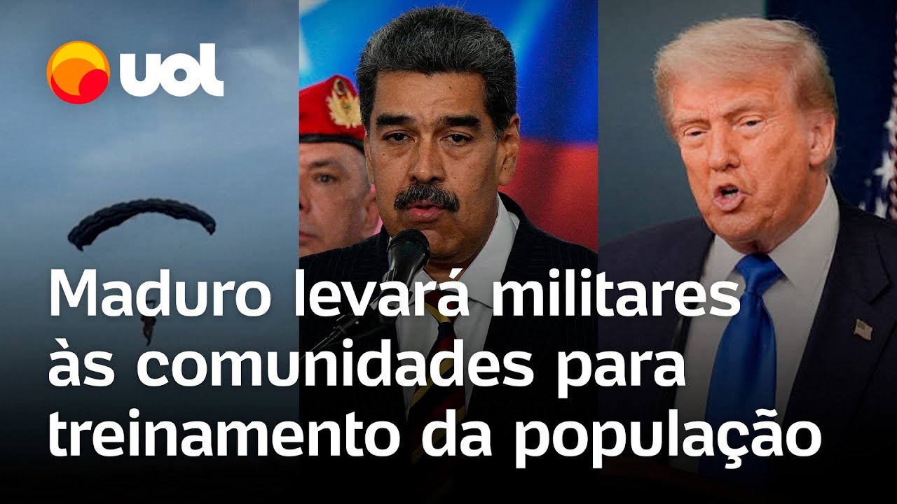 Maduro x Trump: venezuelano anuncia treinamento de civis com armas por militares após tensão com EUA