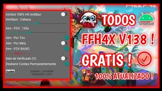 😱SAIU!!😱 MOD MENU FFH4X V138 CRACKED FF 1.109.X 100%ANTBLACKLIST - ANTIBAN!