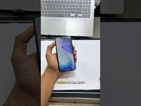 iPhone 14 com tela quebrada que trocamos apenas o vídro e mantivemos a tela original  #iphone14