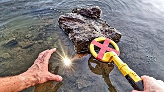 Something sparkled in the water 