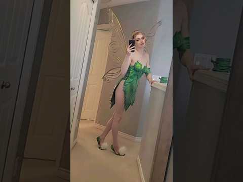 Sorry Dad, your child's a wierdo🥹 #tinkerbell#fairy#fairycosplay#handmade#costume#fairywings #disney