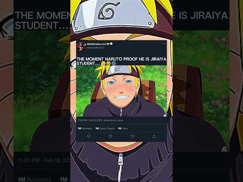 THE MOMENT NARUTO PROOF HE IS JIRAIYASTUDENT....😮‍💨🤣🌚||#short#naruto #and