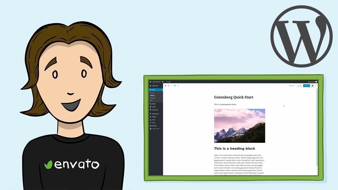 WordPress Gutenberg Editor - Quick Start Tutorial - Envato