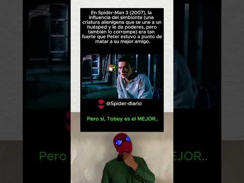 En Spider-Man 3 (2007), la influencia del simbionte es fuerte #marvel