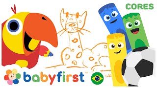 Descubra o mundo mágico dos lápis coloridos! | Colorir animais e jogos com Larry | BabyFirst