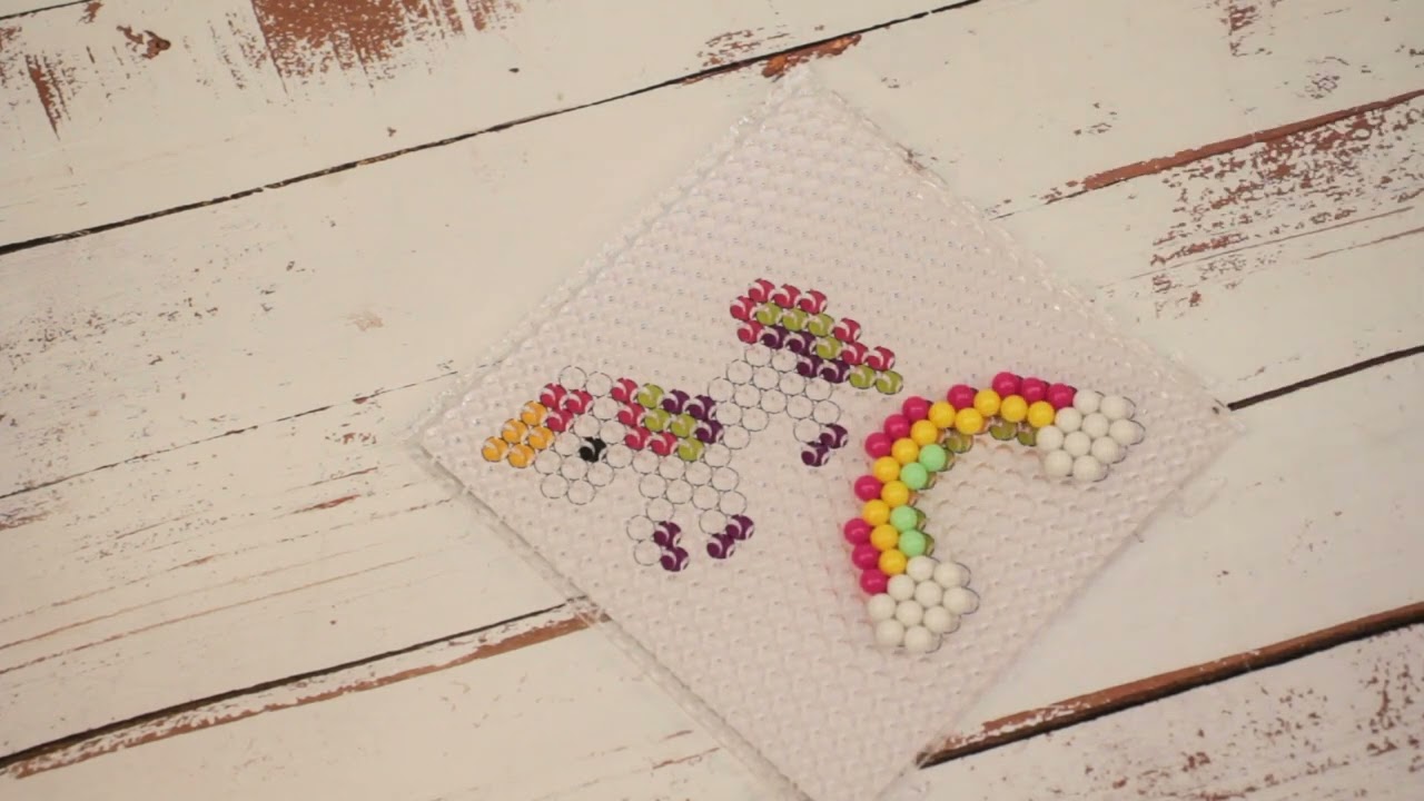 Аквамозайка МУЛЬТИ АРТ единороги 300бусин - видео Аквамозайка МУЛЬТИ АРТ единороги 300бусин - видео