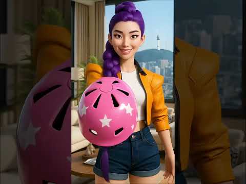 ¡Pequeña Zoey Patina! 🛼✨ Rumi Prioriza la Seguridad💜