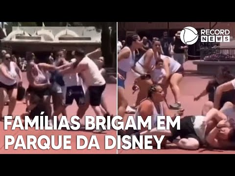 Famílias brigam em parque da Disney e trocam socos por causa de lugar para tirar foto