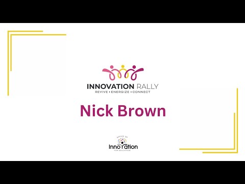 Education Innovation Rally 2024 Keynote Speaker Nick Brown