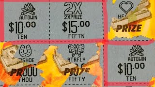 $50 Brake-Even Win Session Playing Scratchoff Tickets Lottery #scratchofftickets #scratchoffs