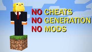 Minecraft, But It's ACTUALLY One BLOCK