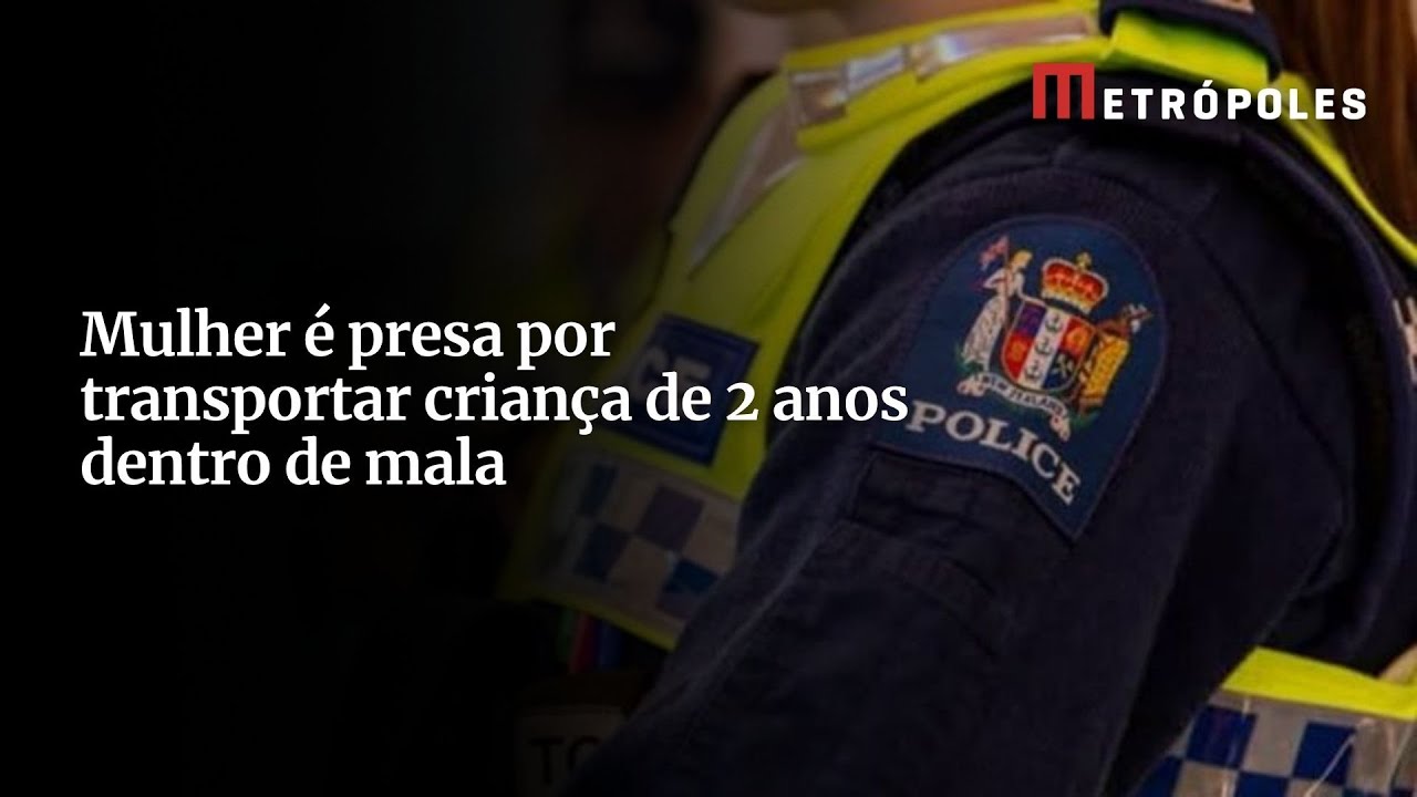 Mulher é presa por transportar criança de 2 anos dentro de mala