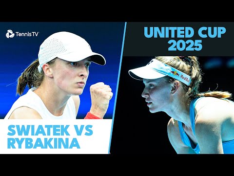 Iga Swiatek vs Elena Rybakina HIGH-LEVEL Clash | United Cup 2025 Highlights