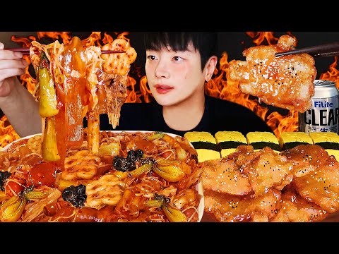 역대급으로 얼얼한 마라샹궈 먹방!🔥 맵기 5단계예요..🥵 꿀조합 계란초밥 꿔바로우 유부초밥 (ft. 필라이트 클리어) MALAXIANGGUO MUKBANG ASMR 레전드