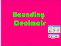 Comparing and Rounding Decimals