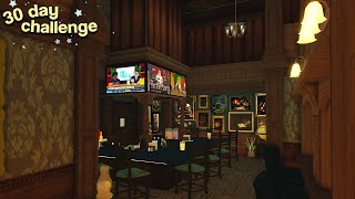 building a SPEAKEASY BAR in my town! (day 28) | ROBLOX Bloxburg