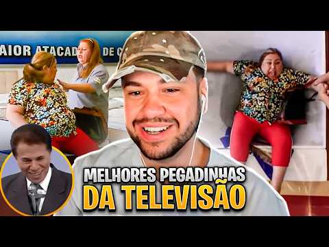 AS MELHORES PEGADINHAS DA TELEVISÃO BRASILEIRA - React Canal 90