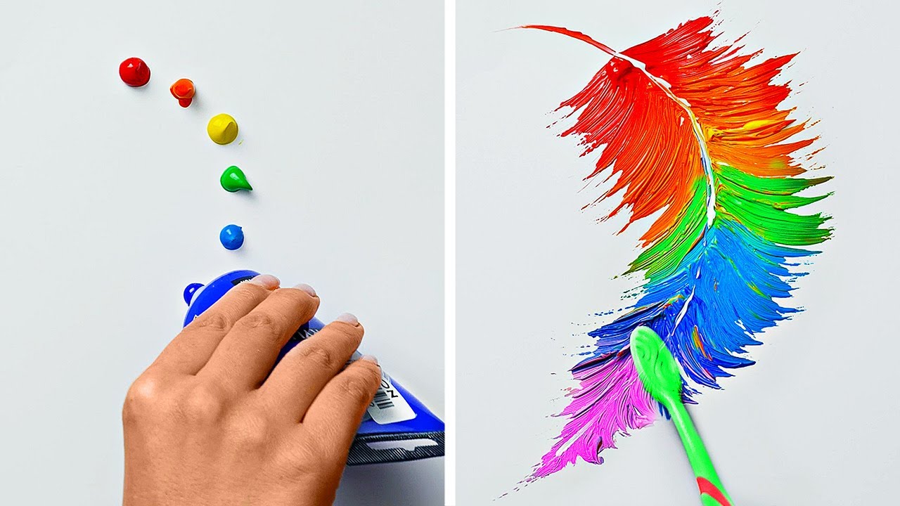 Easy art techniques for everyone -- satisfying painting hacks