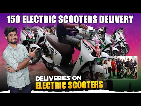 😮150 Electric Scooters Grand Delivery | Electric Scooters In India | Electric Vehicles india