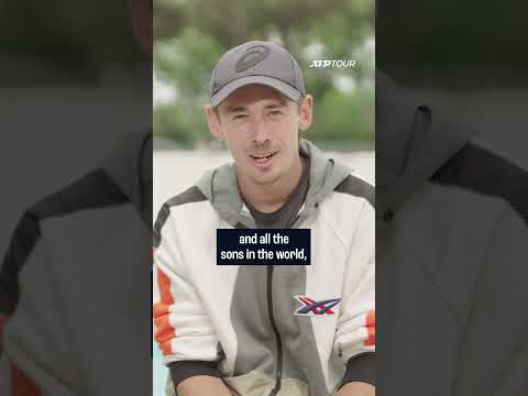 A special Mother's Day message from de Minaur ❤️