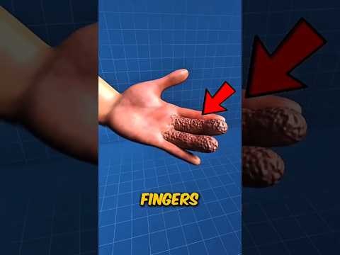 لماذا تتجعد أصابعك في الماء؟ الحقيقة المدهشة!