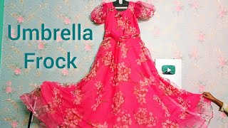 Frock Cutting and stitching, UMBRELLA FROCK Stitching tips