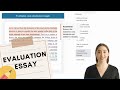 Evaluation Essay Best Practices