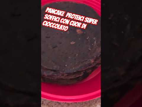 PANCAKE SAPER SOFFICI CON CUOR DI CIOCCOLATO 🍫 FONDENTE CON INGREDIENTI SANI