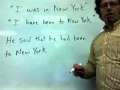 Indirect Speech and Tense Changes