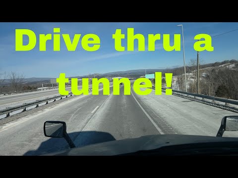 A trip thru a tunnel! Driving in my Semi truck! #travel #tunnel 