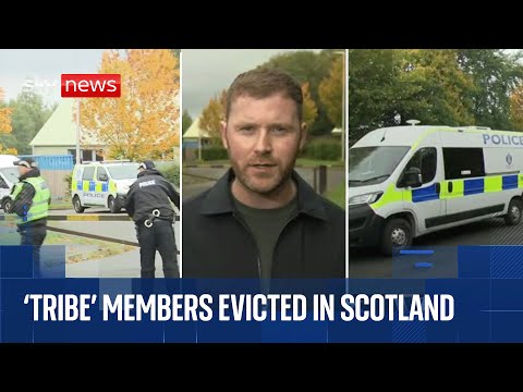 Police approach 'African kingdom' in Scottish woods
