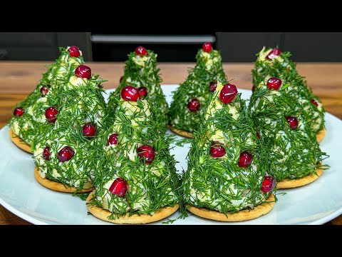 Todos están encantados de ver este snack! Merienda de árbol de Navidad 🌲 para el Año Nuevo!