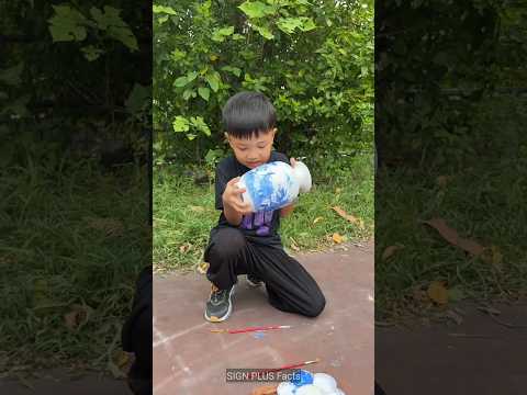 बेटे ने बनाया गुलदस्ते वाला Pot 😱 ~ Mini wood Toy - Woodworking skill/hand craft #shorts #ytshorts