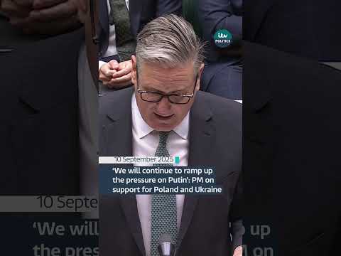 Donald Tusk has said Poland's airspace was violated by a 'huge number of Russian drones' #itvnews